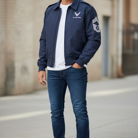 Other - Men's Navy Blue Air Force Jacket